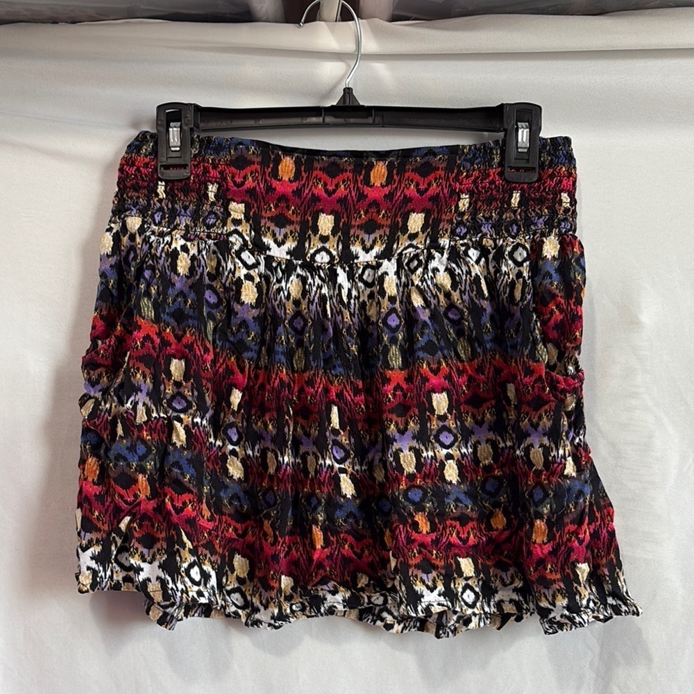 Xhilaration Red and Black Mini Cocktail Skirt